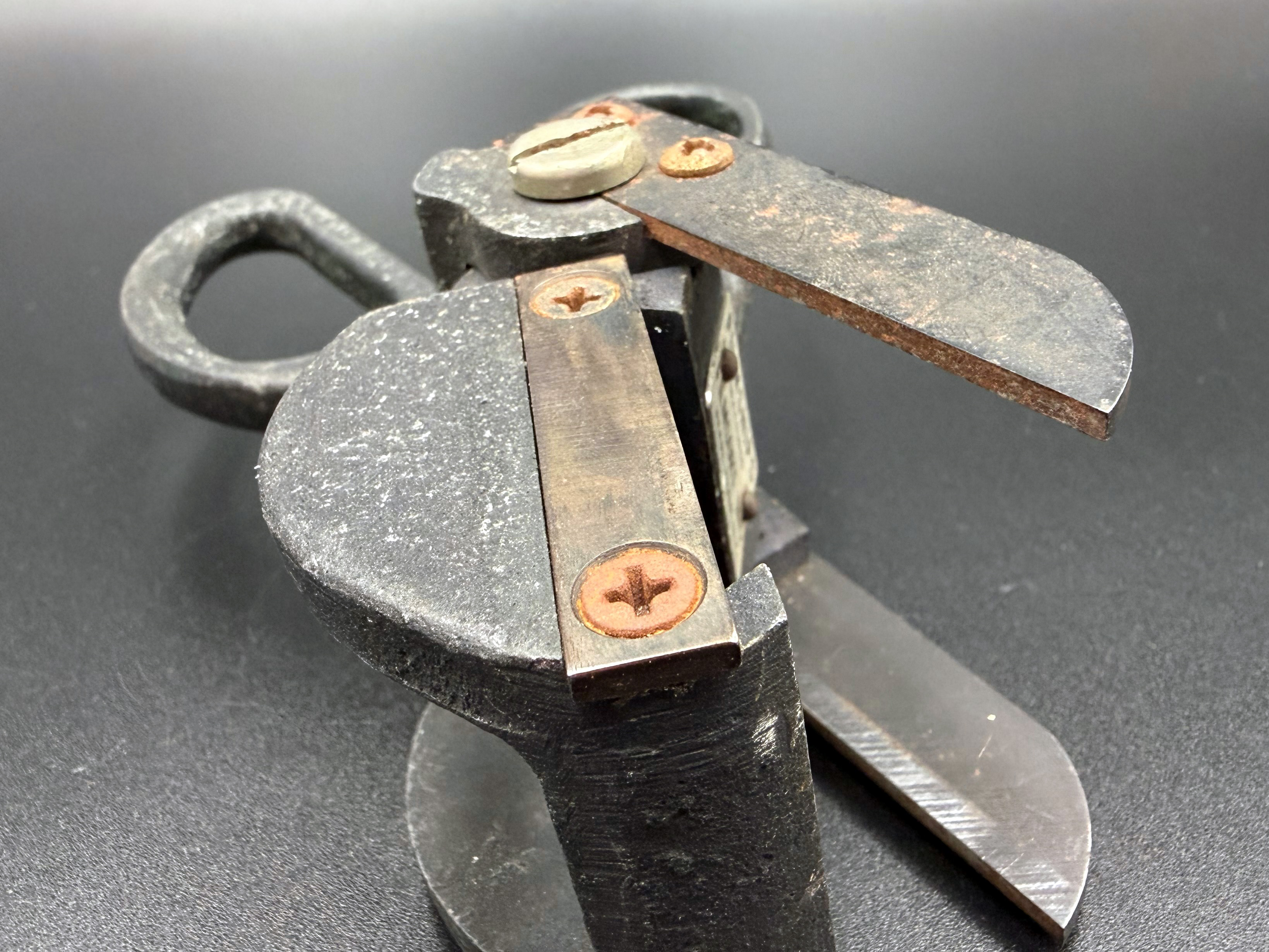 Detail of the cutting blades.