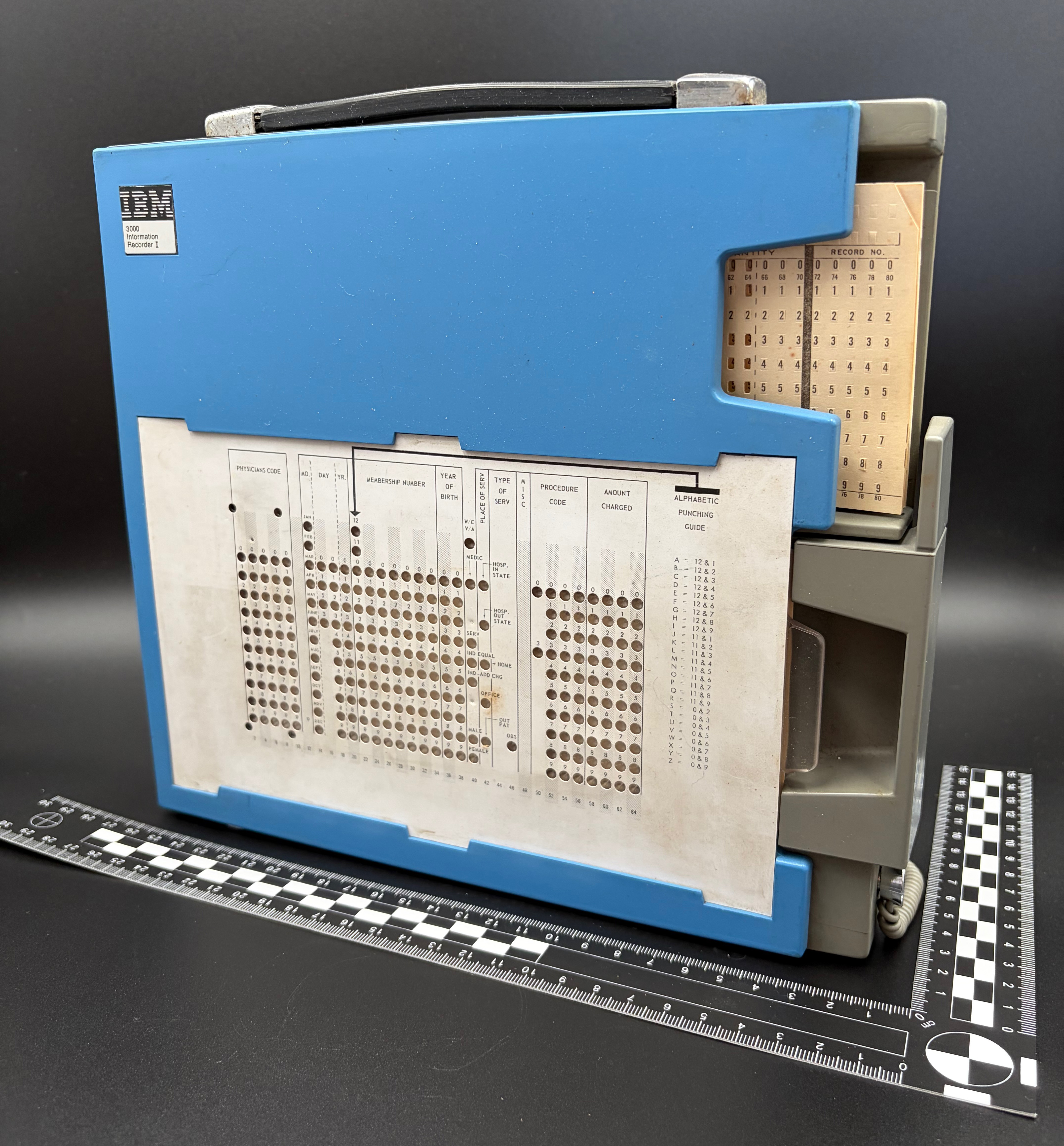 The unit fully assembled, as it would be carried by the user.