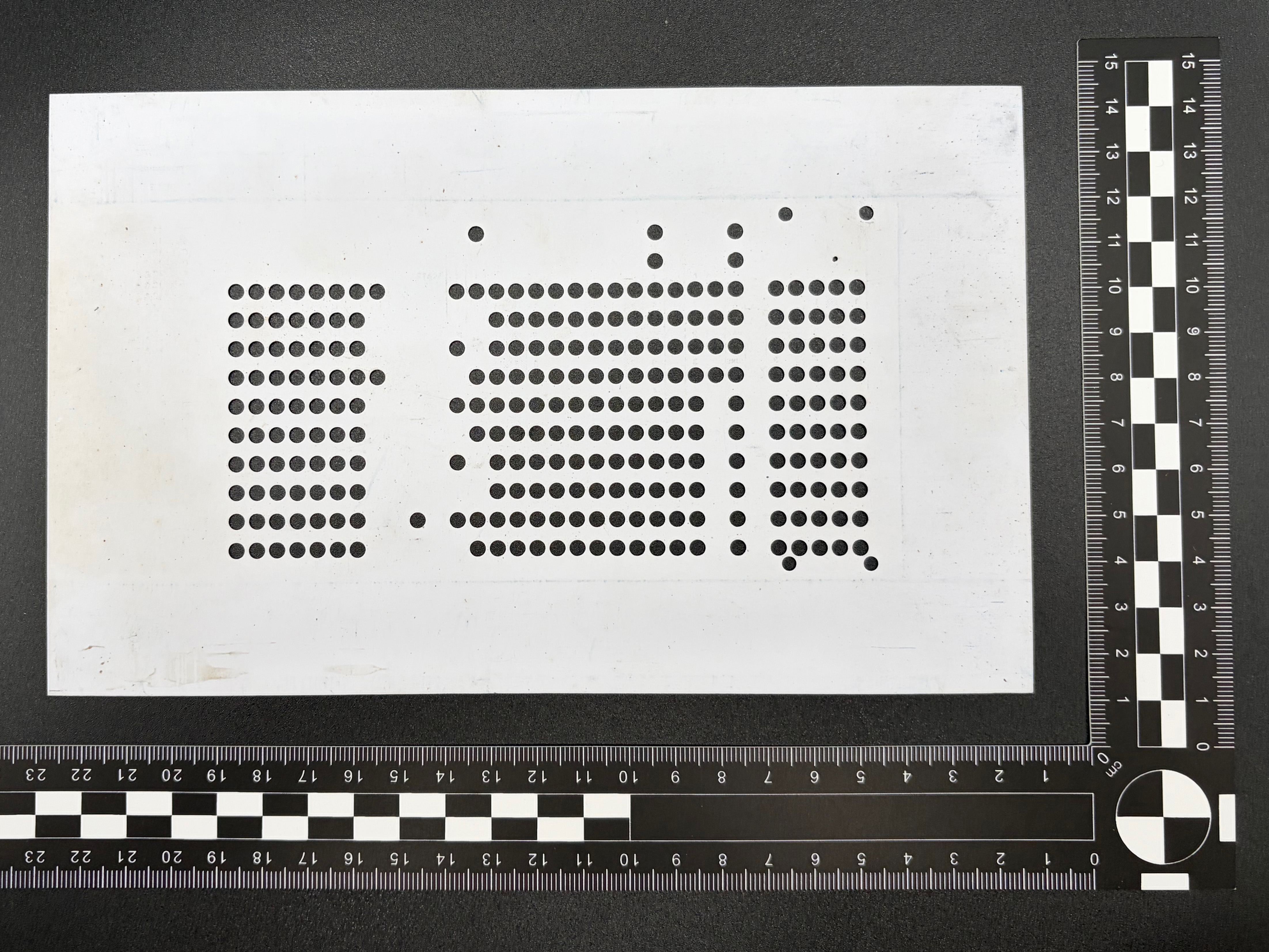 The front of the template overlay. - PENDING