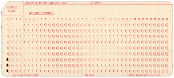 Imperial College London - Multiple Choice Answer Card