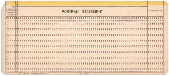 IBM - Fortran Statement - Yellow Stripe