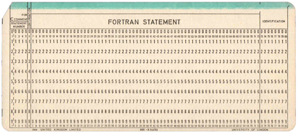 University of London - Fortran Statement - Blue Stripe