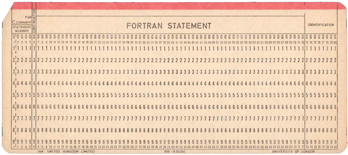 University of London - Fortran Statement - Pink Stripe