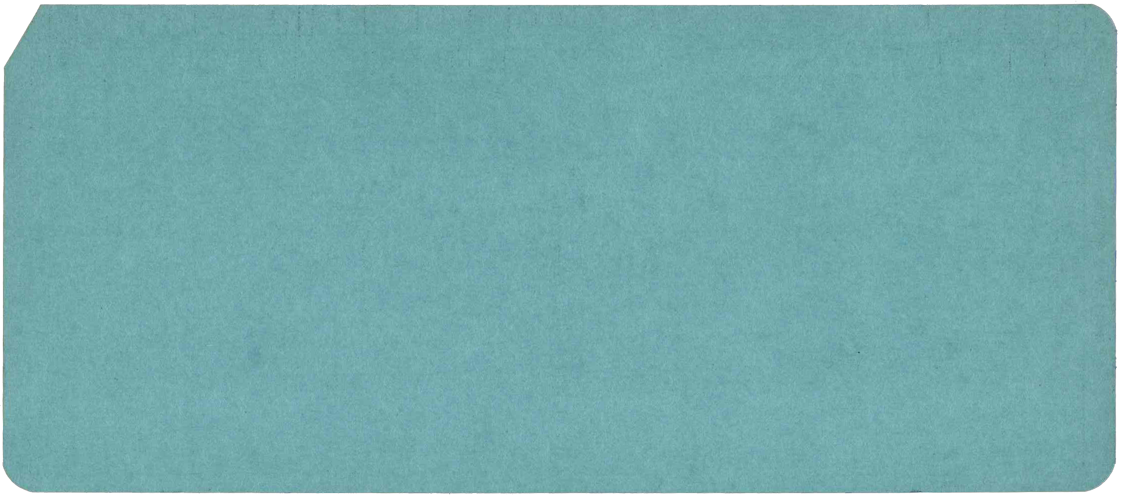 Back of punched card