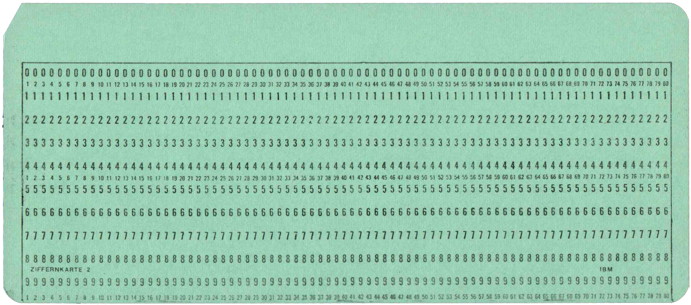 IBM Ziffernkarte 2