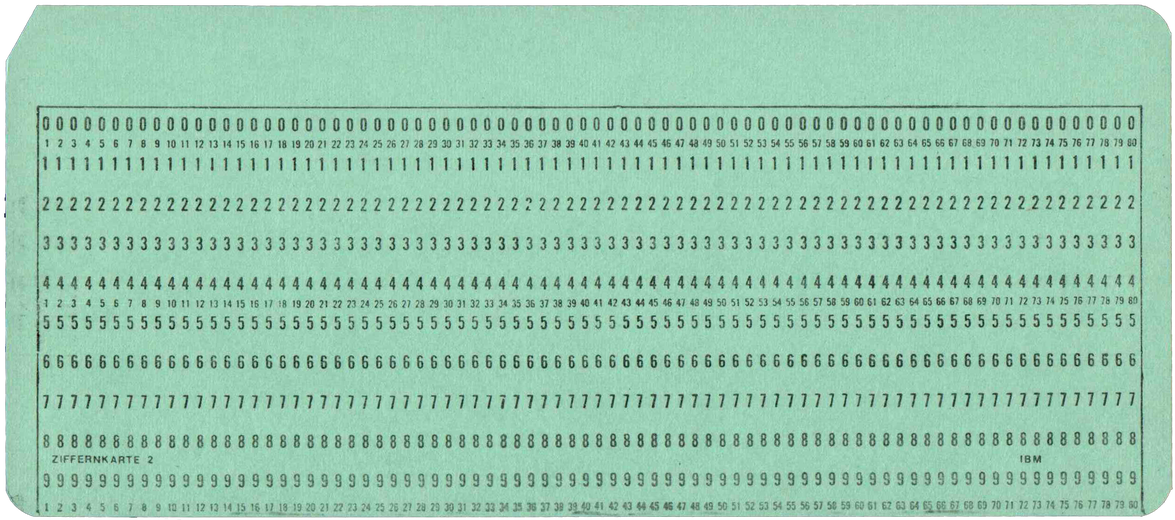 IBM Ziffernkarte 2 - Green