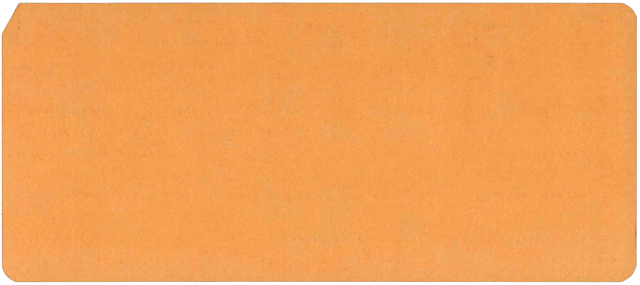 Back of unpunched card