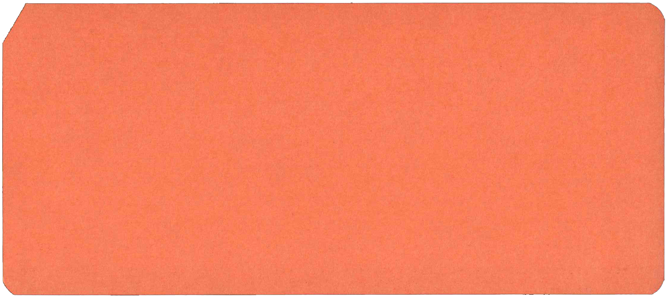 Back of unpunched card