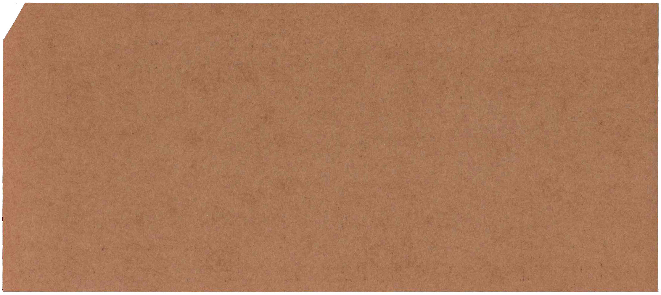 Back of unpunched card