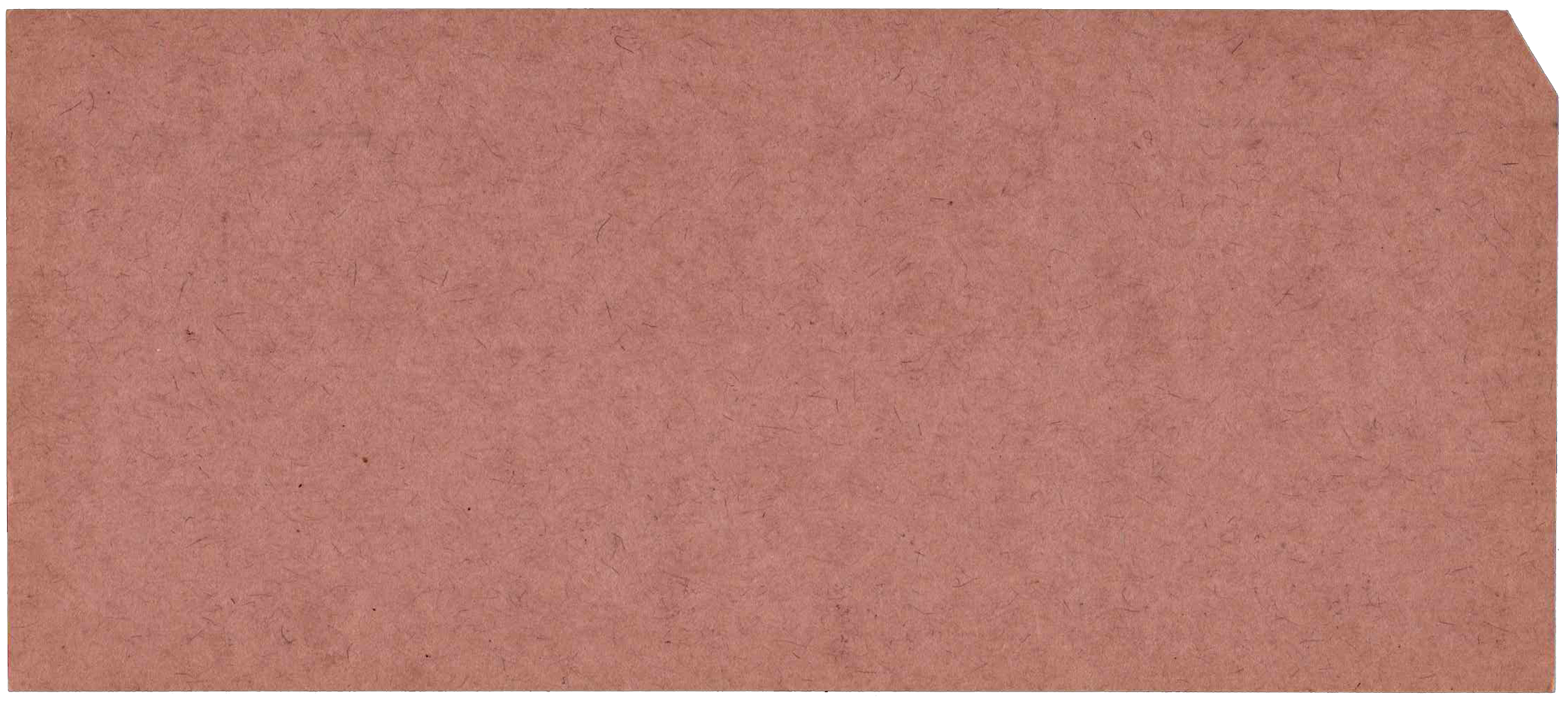 Back of unpunched card