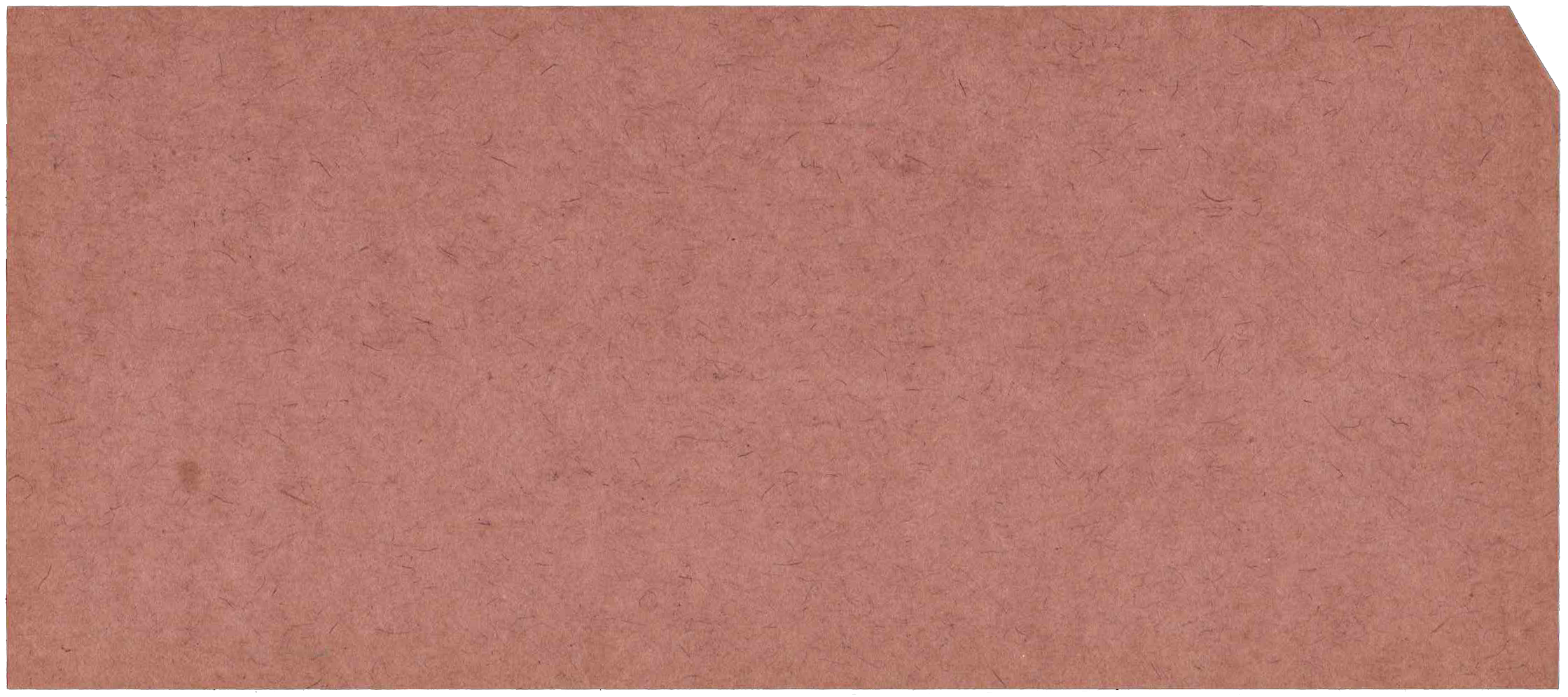 Back of unpunched card