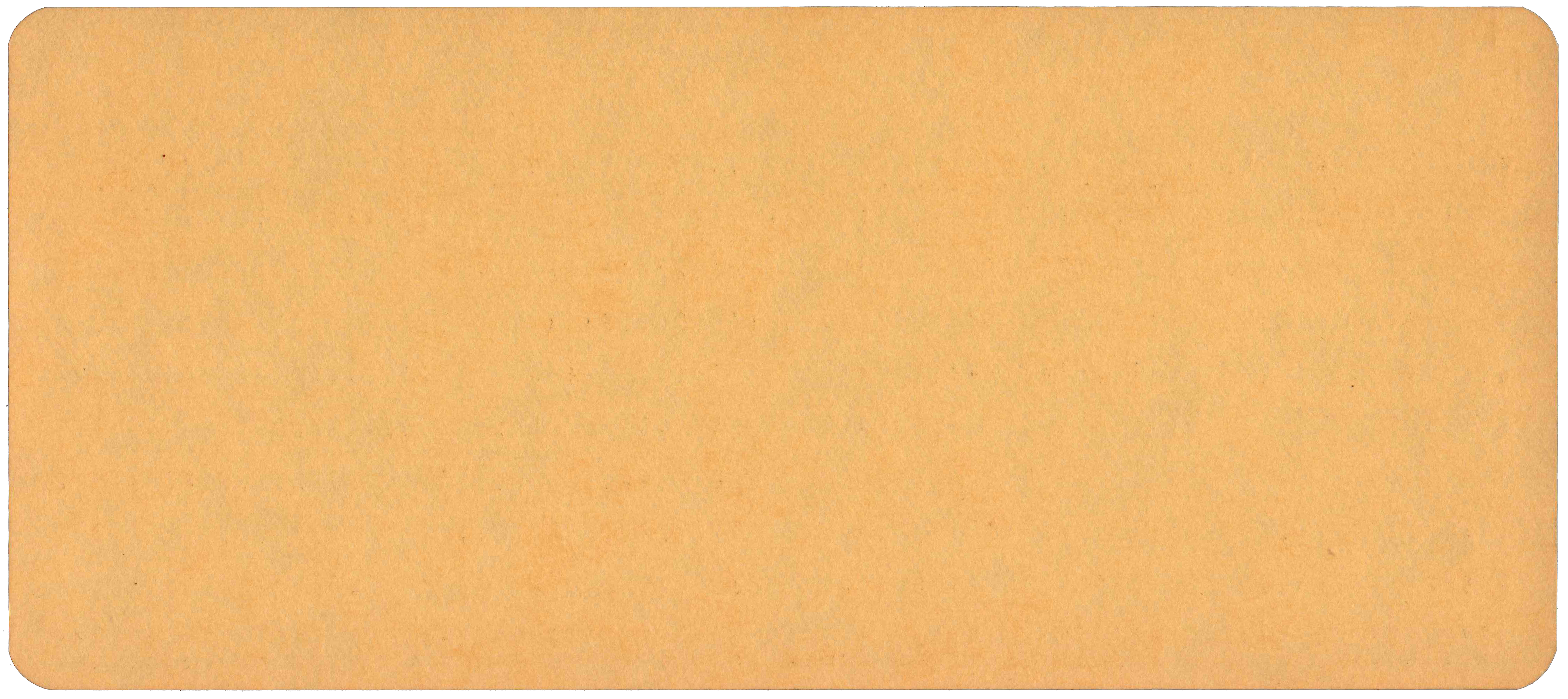 Back of unpunched card