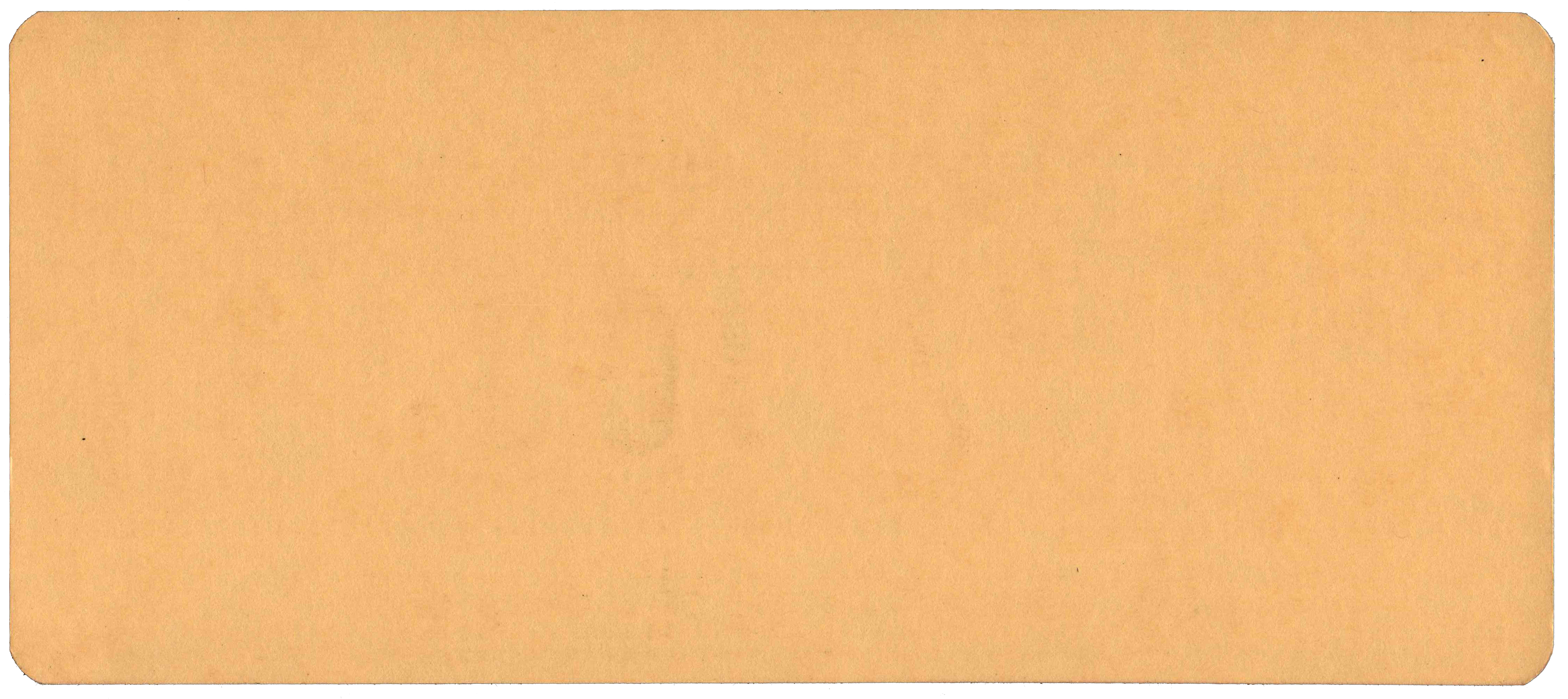 Back of punched card