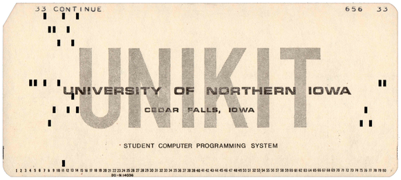 University of Northern Iowa - Student Computer Programming System