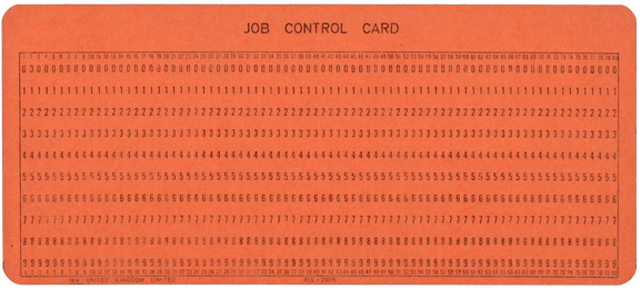 Job Control Card