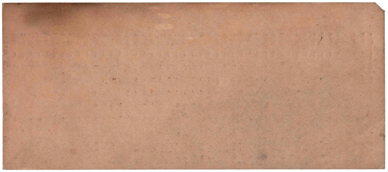 Back of unpunched card