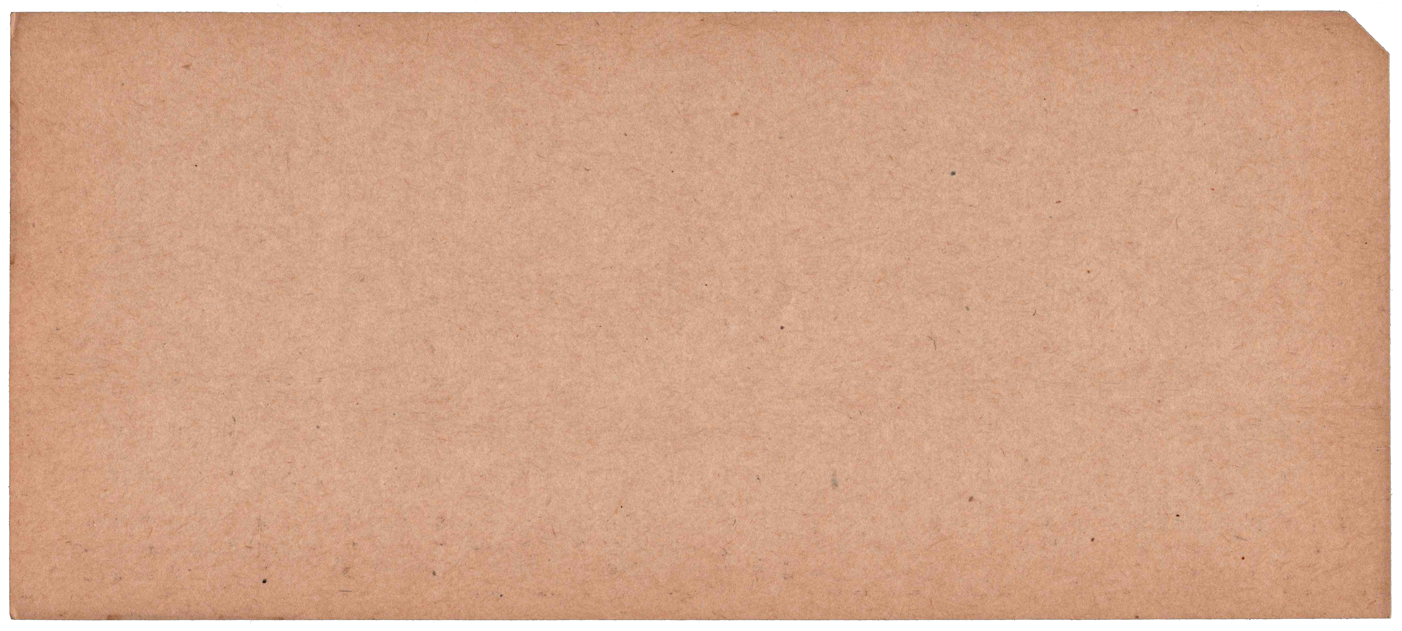 Back of unpunched card