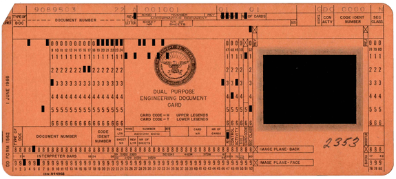 United States Department of Defence - Dual Purpose Engineering Card -