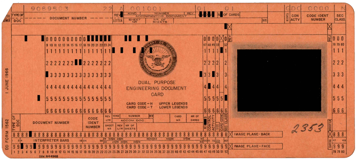 United States Department of Defence - Dual Purpose Engineering Card - IBM