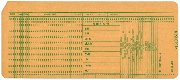 Wisconsin Freemasonry Membership Record