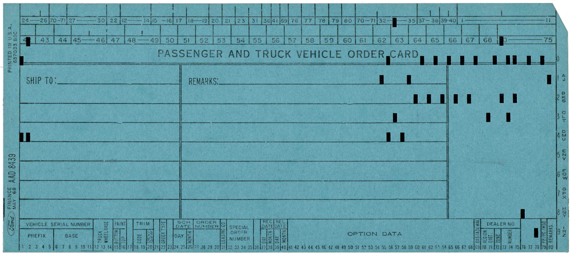 Ford Finance - Passenger and Truck Vehicle Order