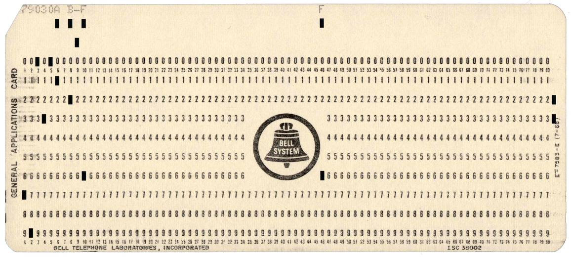 Bell Telephone Laboratories - General Applications Card - Cream
