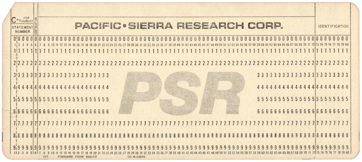 Pacific-Sierra Research Corporation - Programming