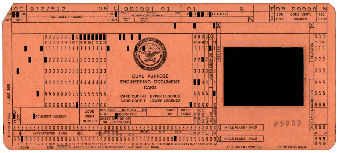 United States Department of Defence - Dual Purpose Engineering Card - Soni Card