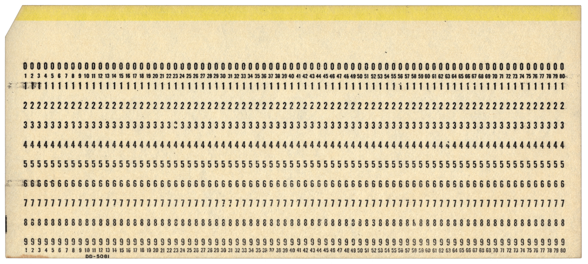 Data Documents 5081 - White with Yellow Stripe