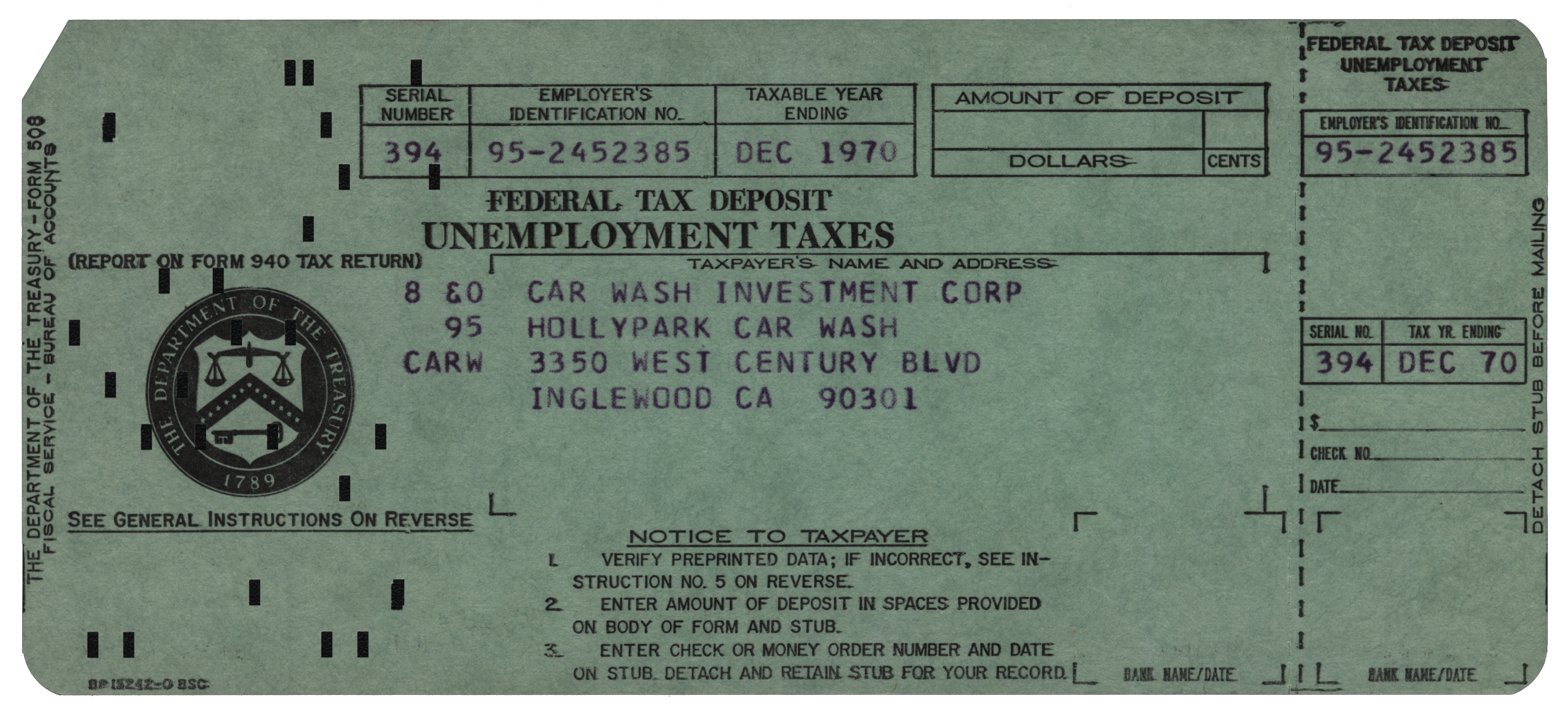 USA Department of the Treasury