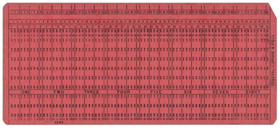 General Purpose 8 Field - Pink - Unknown Printer