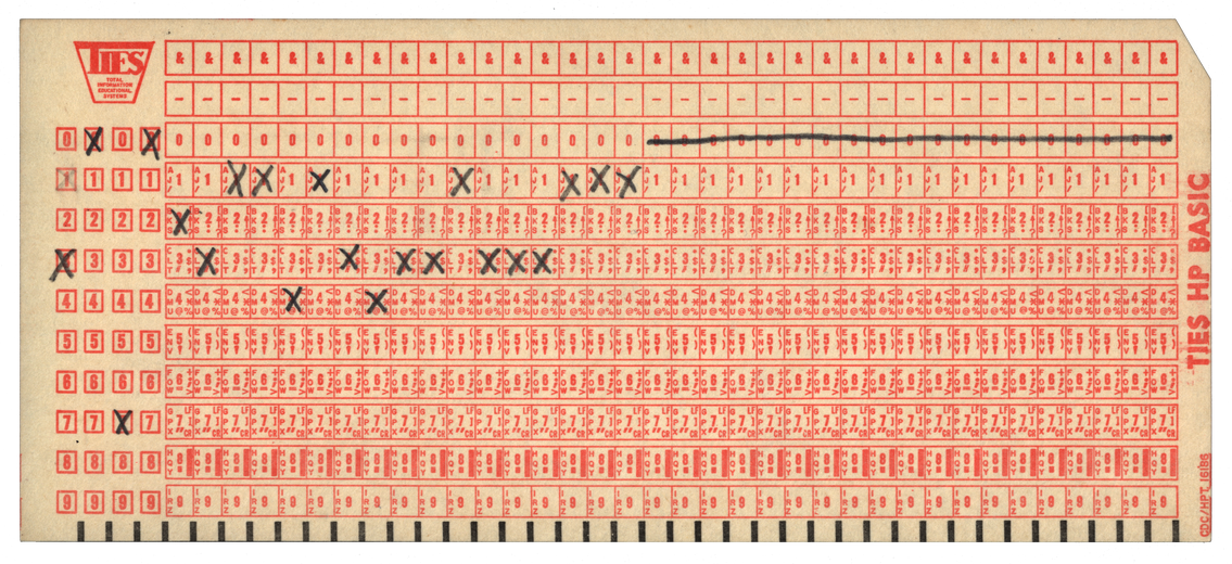 TIES HP BASIC Statement