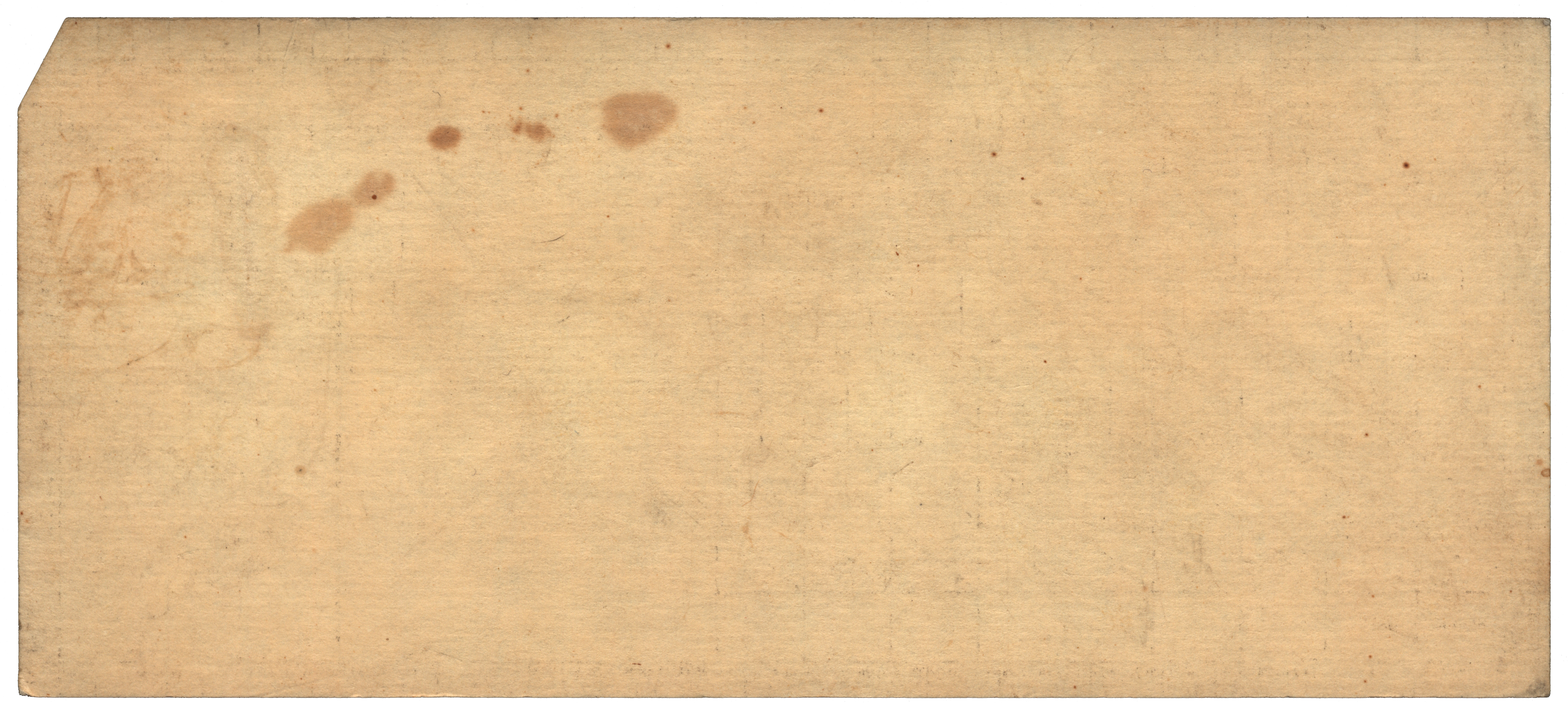 Back of an unpunched card