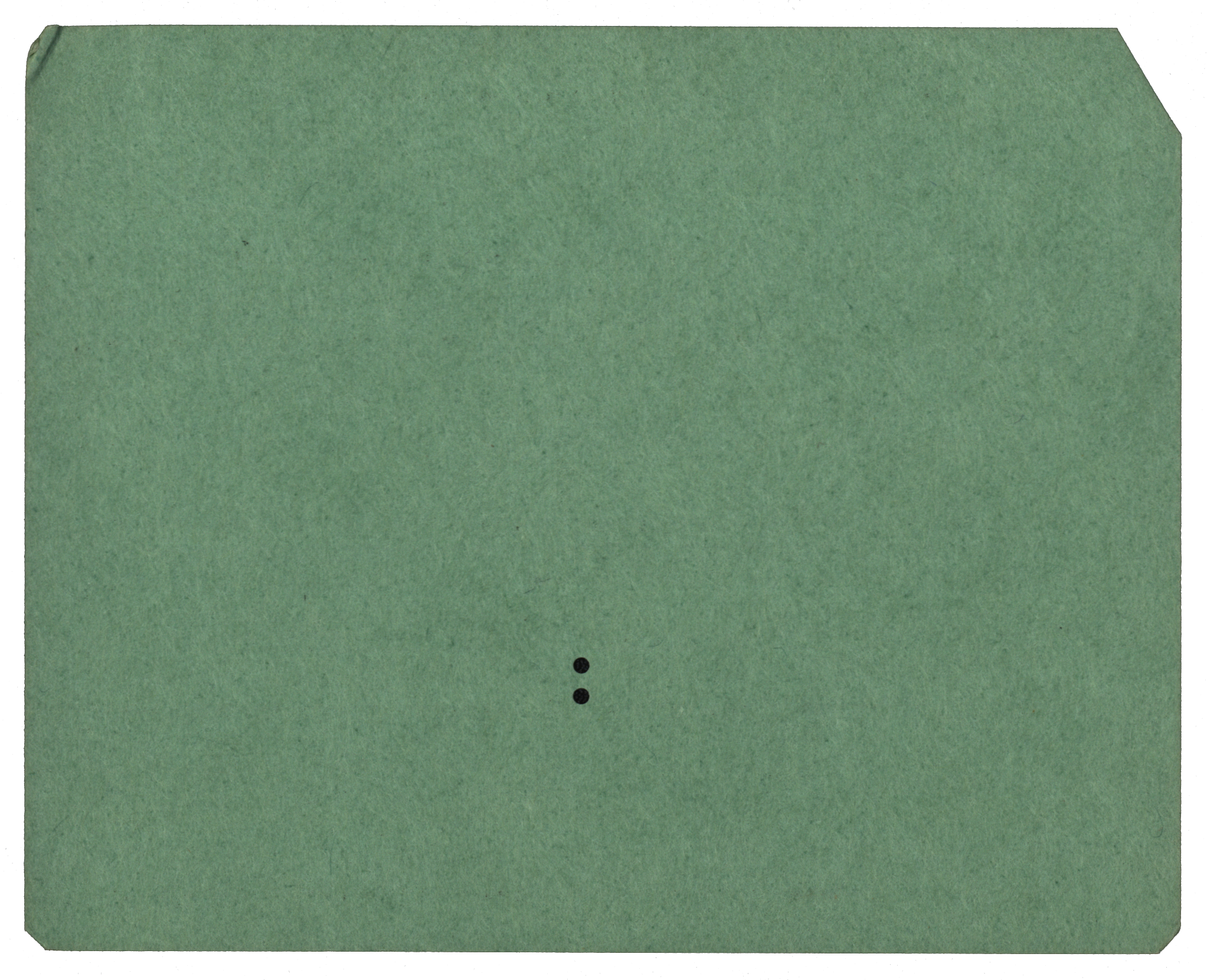 Back of a punched card