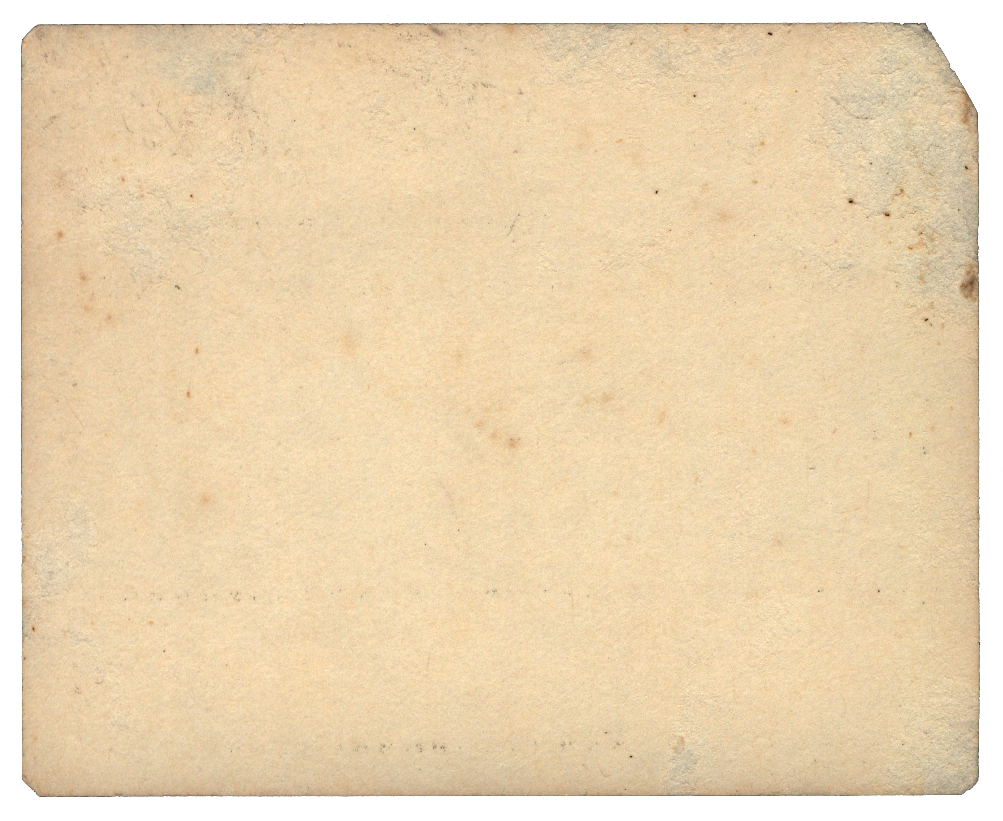 Back of an unpunched card