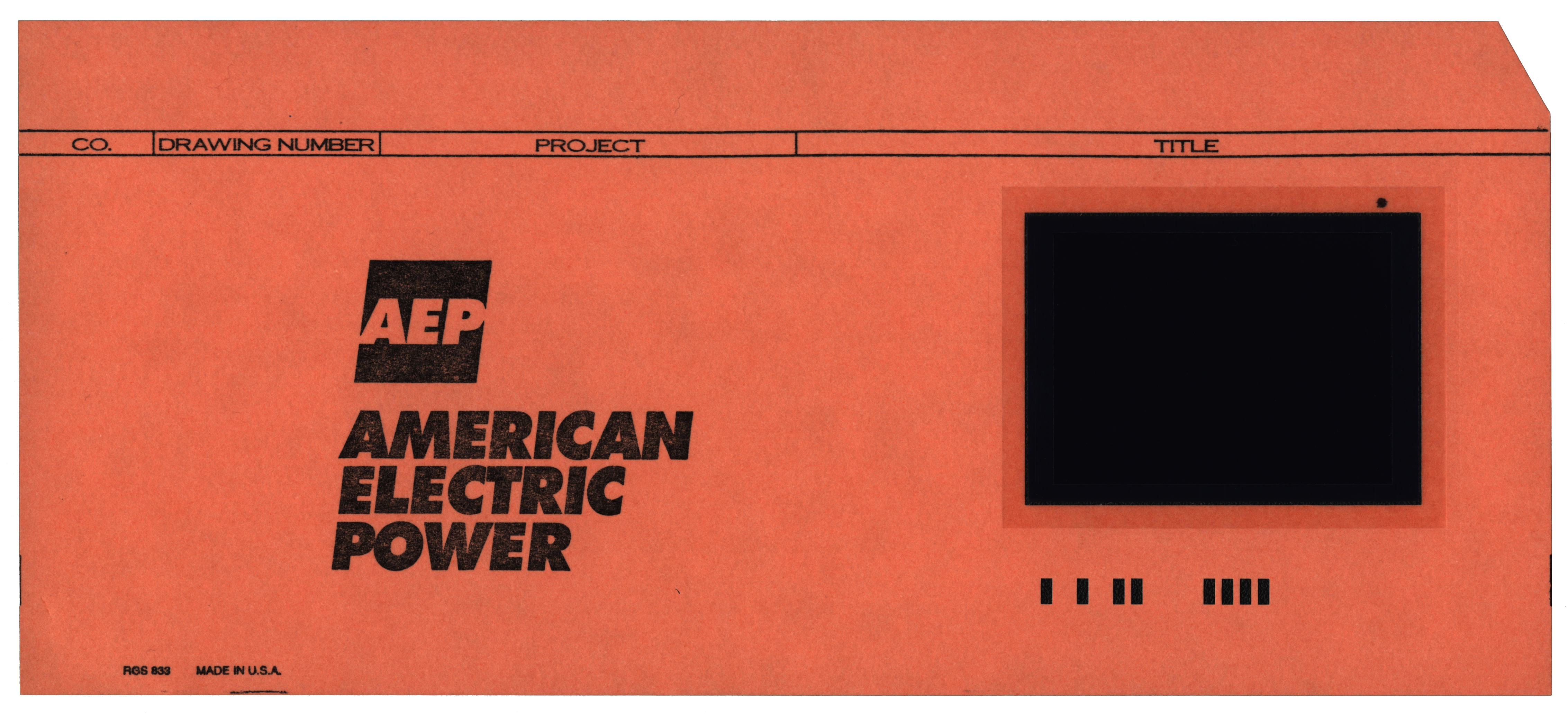 Front of a pre-punched card