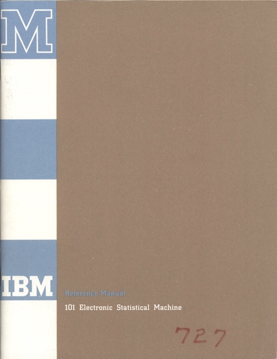 IBM Reference Manual - 101 Electronic Statistical Machine